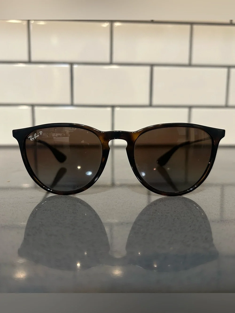 Ray-Ban Erika RB4171 Polarized Sunglasses Tortoise Brown 710/T5 54mm